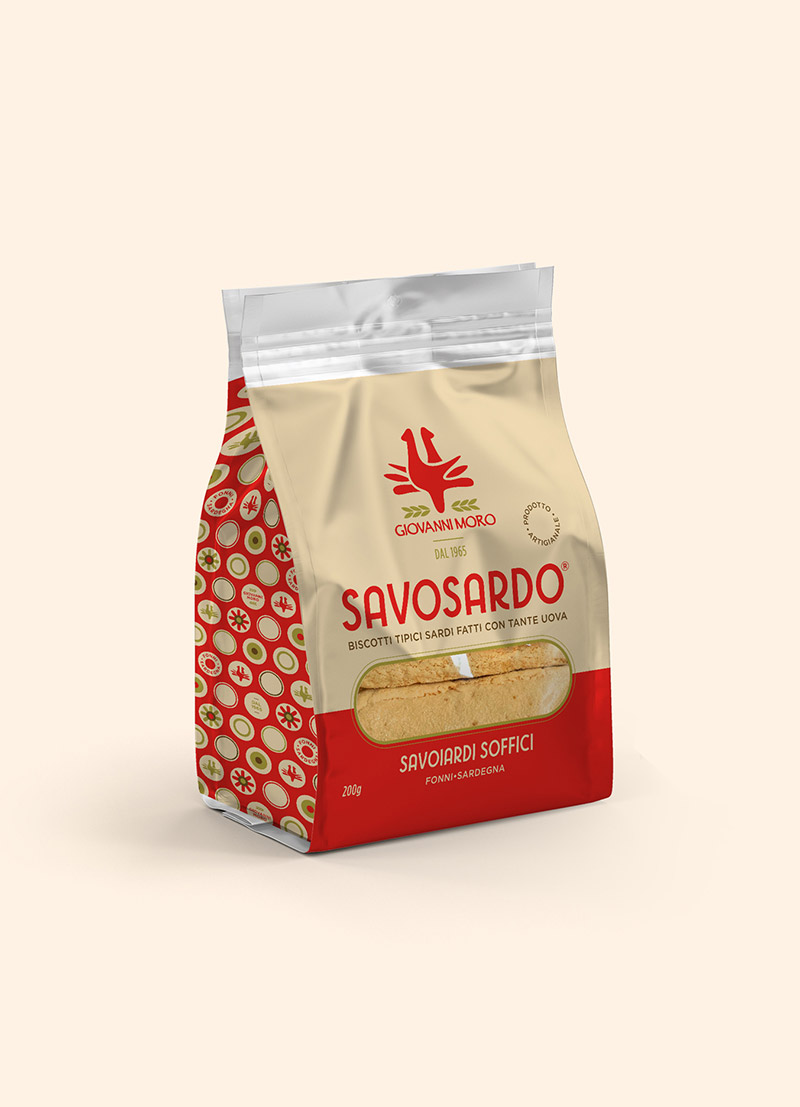 Packaging confezioni Savosardo, i savoiardi sardi di Giovanni Moro