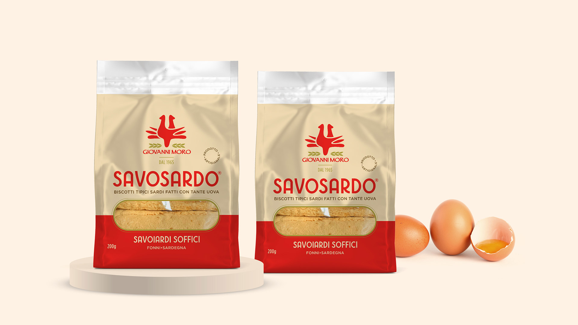 Packaging confezioni Savosardo, i savoiardi sardi di Giovanni Moro